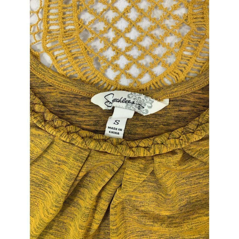 Speechless Women's Rusty Yellow Tank Top - Picture 3 of 5